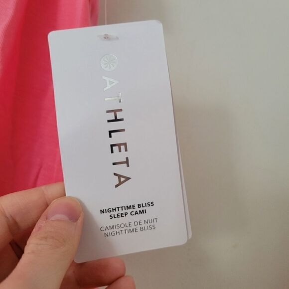 Athleta Nighttime Bliss Sleep Cami Pink S NWT - Picture 2 of 7